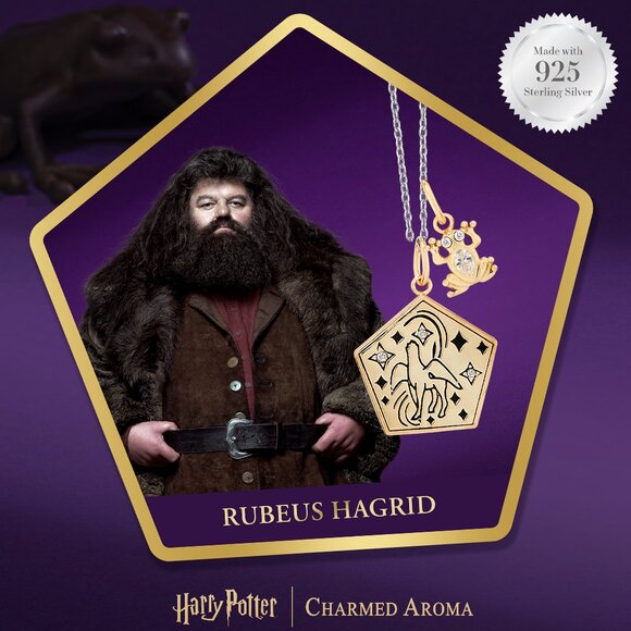 Rubeus Hagrid necklace, 925 Sterling Silver Harry Potter - Picture 1 of 5